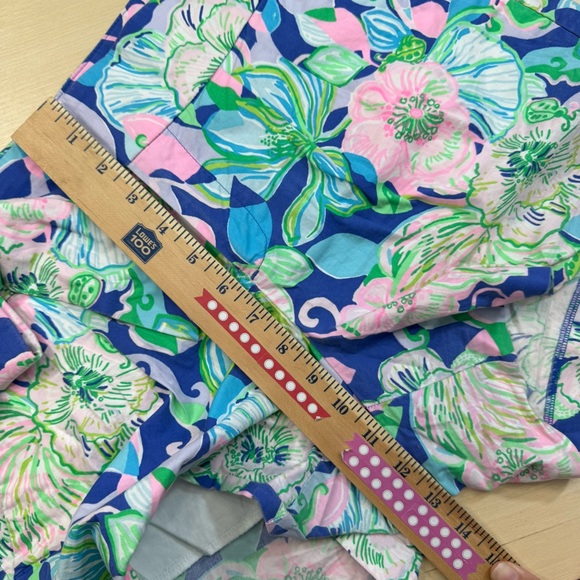 Lilly Pulitzer Kaden Shorts 4” Multi Beak Calm Carry On Bow Belt Women’s 10 - Picture 10 of 16